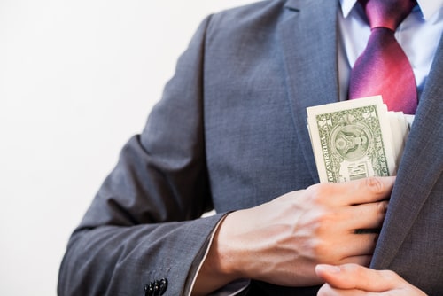 employee embezzling money
