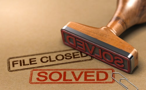 A closed case file for a Greenville private investigator