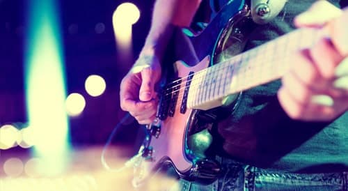 Downtown Alive in Greenville, South Carolina, Musician playing guitar