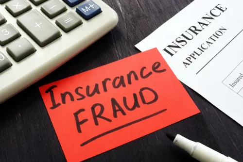 Insurance fraud sign and policy agreement
