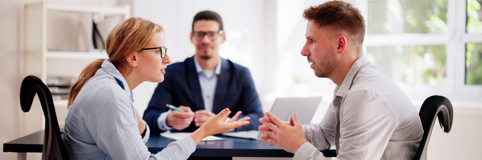 A woman is confronting her ex in mediation after hiring a private investigator who discovered his cohabitation to modify alimony payments.